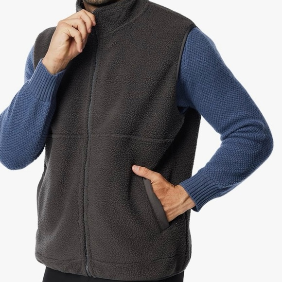 Black Vest with Blue Sweater - Picture 2 of 2